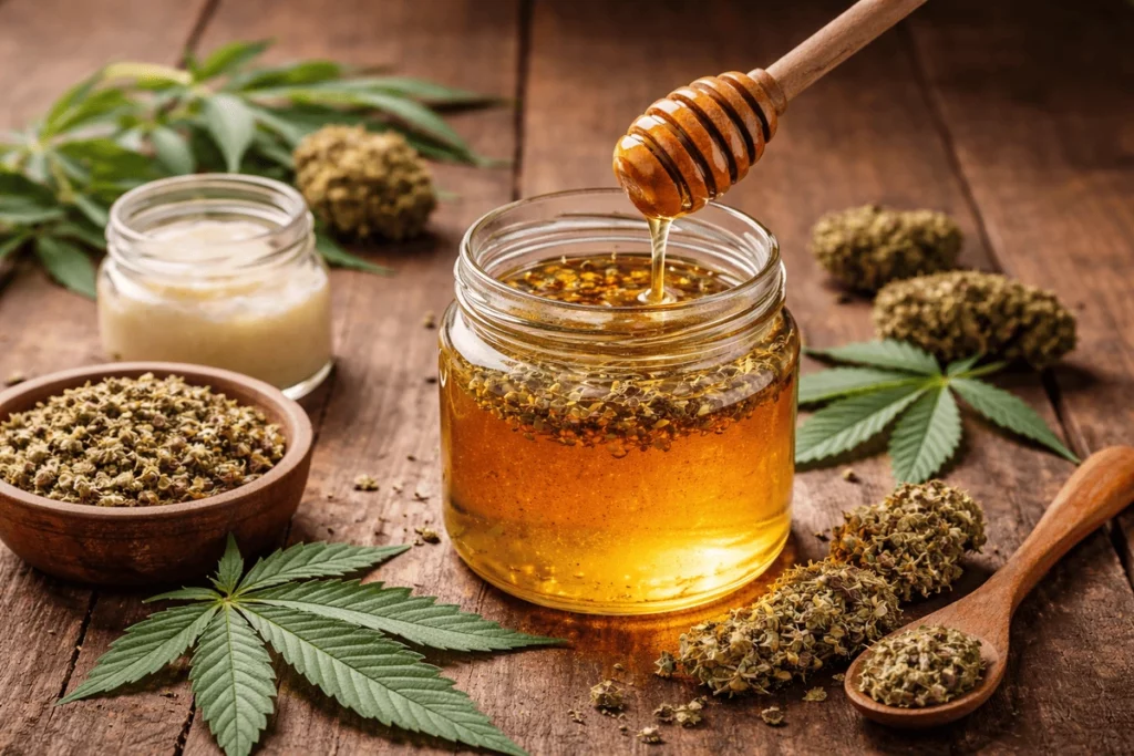 recette simple de miel au CBD maison