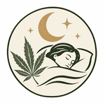 Icône d'une personne endormie, illustrant l'usage du CBD pour mieux dormir