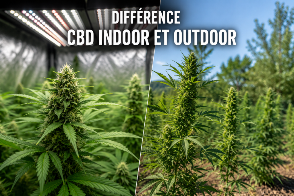 Différence CBD indoor et outdoor